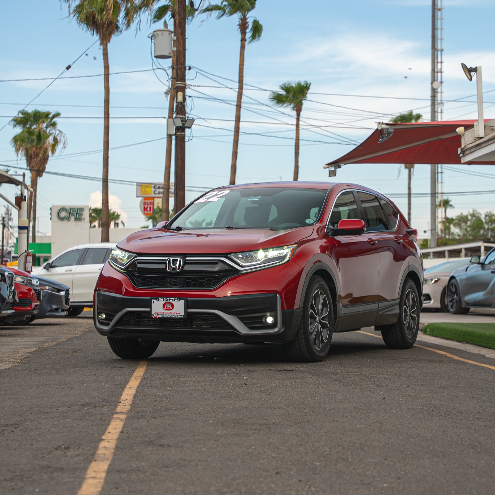HONDA CRV TURBO PLUS 2022 ROJO