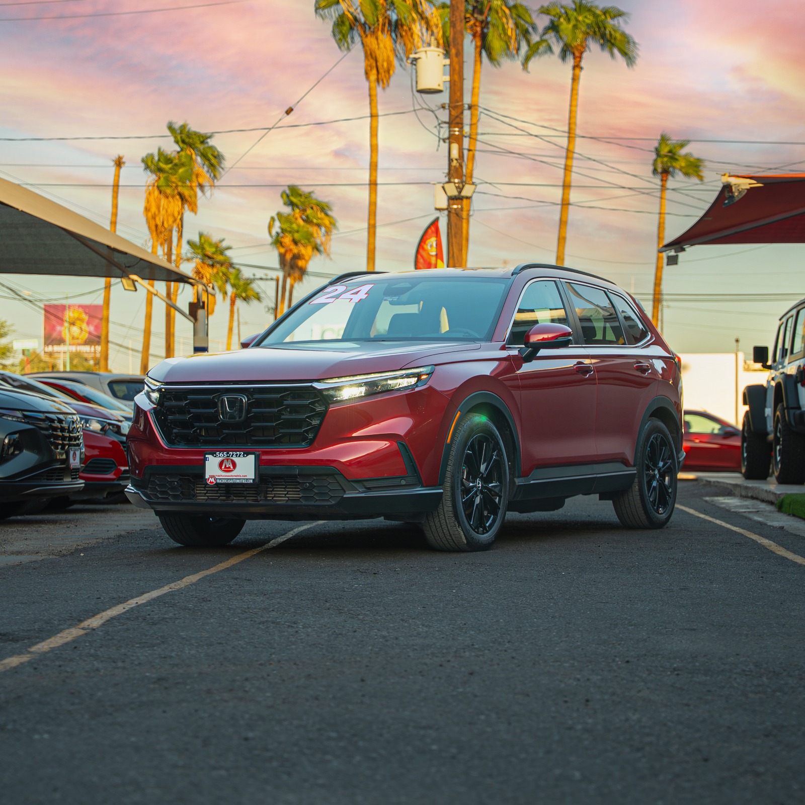 HONDA CRV TOURING 2024 ROJO